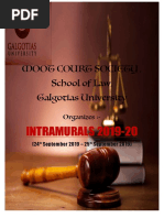 Moot Court Society, School of Law, Galgotias University: INTRAMURALS 2019-20