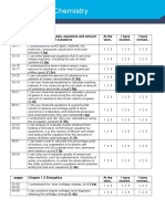 Edexcel AS Chemistry: Target Sheet Unit 1