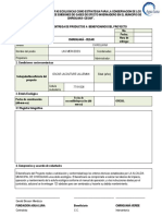 Formato Entrega de Productos A Beneficiarios Del Proyecto