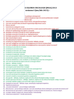 Oncologie Examen MG - Subiecte 2013 - RO