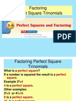 Perfect Square Trinomial