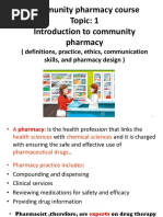 Comunity Pharmacy Introduction Mod