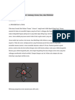 Rangkuman Kimia Partikel Atom Ion Molekul - Sofi Novita Ramadhani - Psb2019 - Nim052-Abs.19