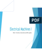 Electrical Machines I: Week 1: Overview, Construction and EMF Equation