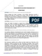 Celebración Eucarística Envío Misionero 2017 PDF