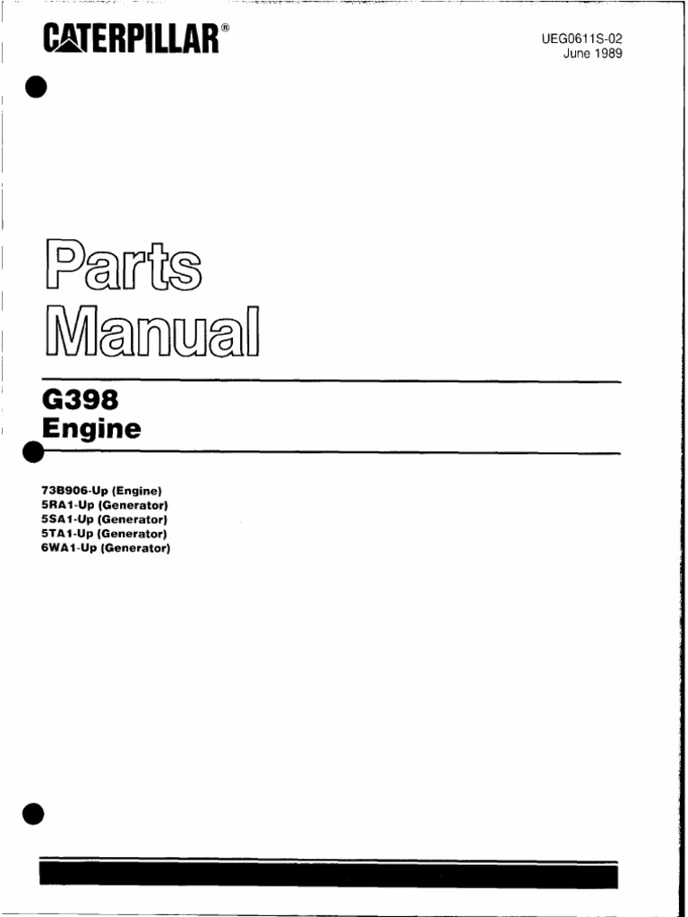 G398 Parts Manual 1989 REV1 PDF PDF 