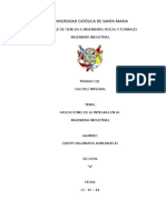 Aplicaciones de La Integral en La Ingenieria Industrial