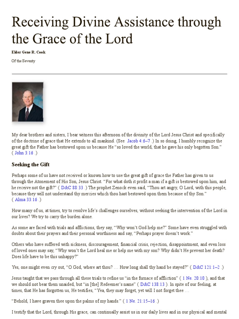 Understanding Grace Through Christ | PDF | Grace In Christianity | God ...