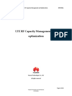 LTE RF Capacity Management and Optimization