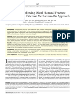 Outcomes Following Distal Humeral Fracture Fixation With An Extensor Mechanism On Approach JBJS 2012