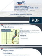 FDOT presentation on Diverging Diamond Interchange at Glades Road.