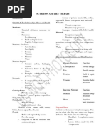 Nutrition and Diet Therapy: Section 1 Chapter 1: The Relationship of Food and Health Nutrients Vitamins