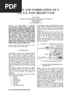 Design and Fabrication of A T.E.N.S. Pain Relief Unit: Jayjeet Sarkar