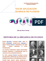 Campos de Aplicacion de La Mecanica de Fluidos: Facultad de Ing. Mecánica, Aeronáutica, Automotriz y de Software