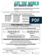 2018 Ticket Order Form