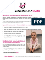 encouraging independence flyer