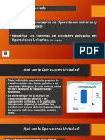 Aprendizaje Esperado: - Identifica Los Conceptos de Operaciones Unitarias y