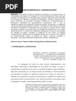 Análise Do Espetáculo o Estado Da Arte