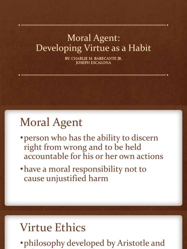 Developing Virtue as Habit in Ethics | PDF