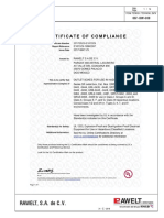 RAWELT, S.A. de C.V.: Certificaciones Certificates