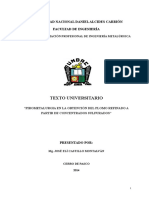 TEXTO UNIVERSITARIO DE PIROMETALURGIA EN LA OBTENCIÓN DEL PLOMO REFINADO A PARTIR DE CONCENTRADOS SULFURADOS FINAL.doc