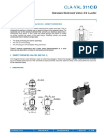 CLA-VAL 311C/D: Standard Solenoid Valve 3/2 Lucifer