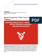 Beyond Negativity: What Comes After Gender Nihilism?: Alyson Escalante