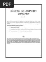 Service Information Summary