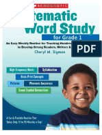 Word Study For Grade 1 PDF