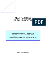 Plan Nacional de Salud Mental