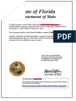 3b - Certificate of The Department of State of Florida2 PDF