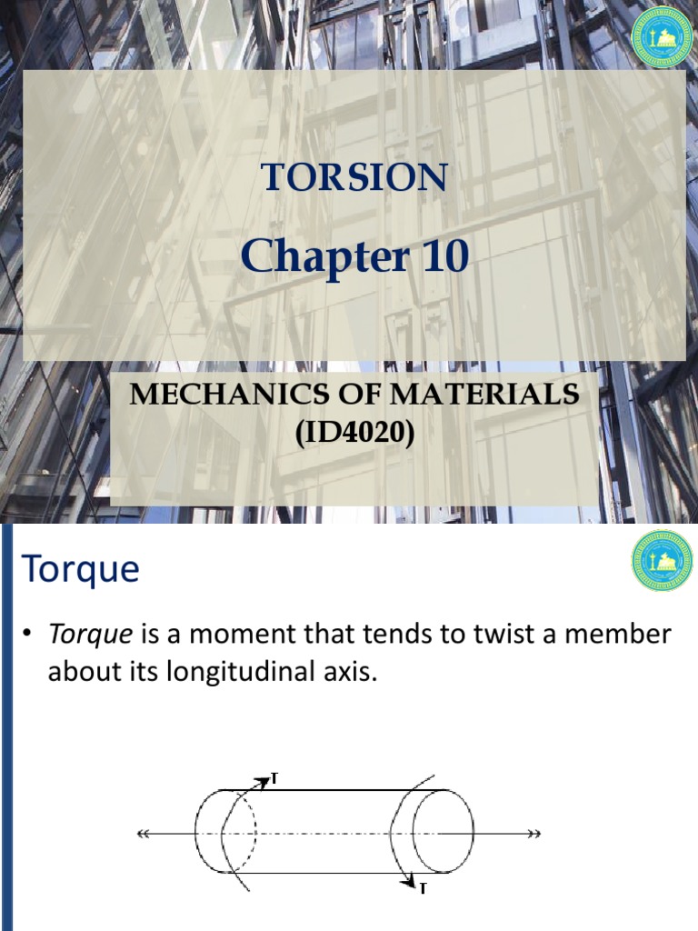 Torsion | PDF | Torque | Rotation Around A Fixed Axis