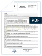 Formato de Inspeccion de Orden y Aseo