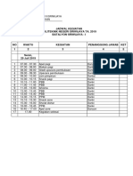 Jadwal Kegiatan Politeknik Negeri Sriwijaya Ta. 2019 Batalyon Sriwijaya - I