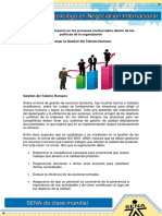 Gestion de La Evaluacion en Los Procesos Involucrados Dentro de Las Politicas de La Organizacion PDF