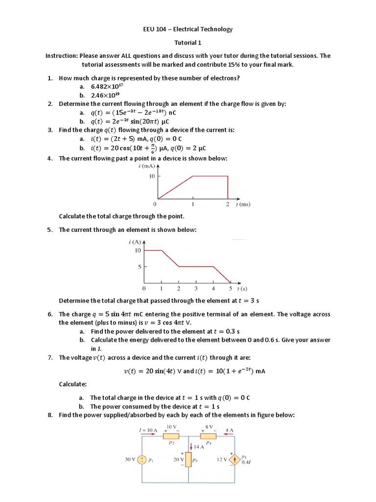 Current Calculation from Charge Flow | PDF | Teaching Methods ...