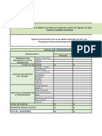 Cuadro de Ahorro Gastos Mensuales