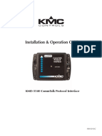 Installation & Operation Guide: Kmd-5540 Commtalk Protocol Interface