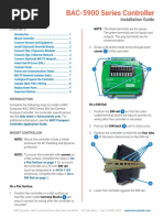 BAC-5900 Series Controller: Installation Guide