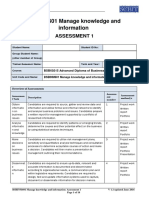 BSBINM601 Assessment 1