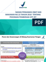 Pemberian-SPP-IRT Sesuai Peraturan-BPOM-No.-22-Tahun-2018.ppsx