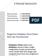 Prinsip-Prinsip Ekonomi Islam