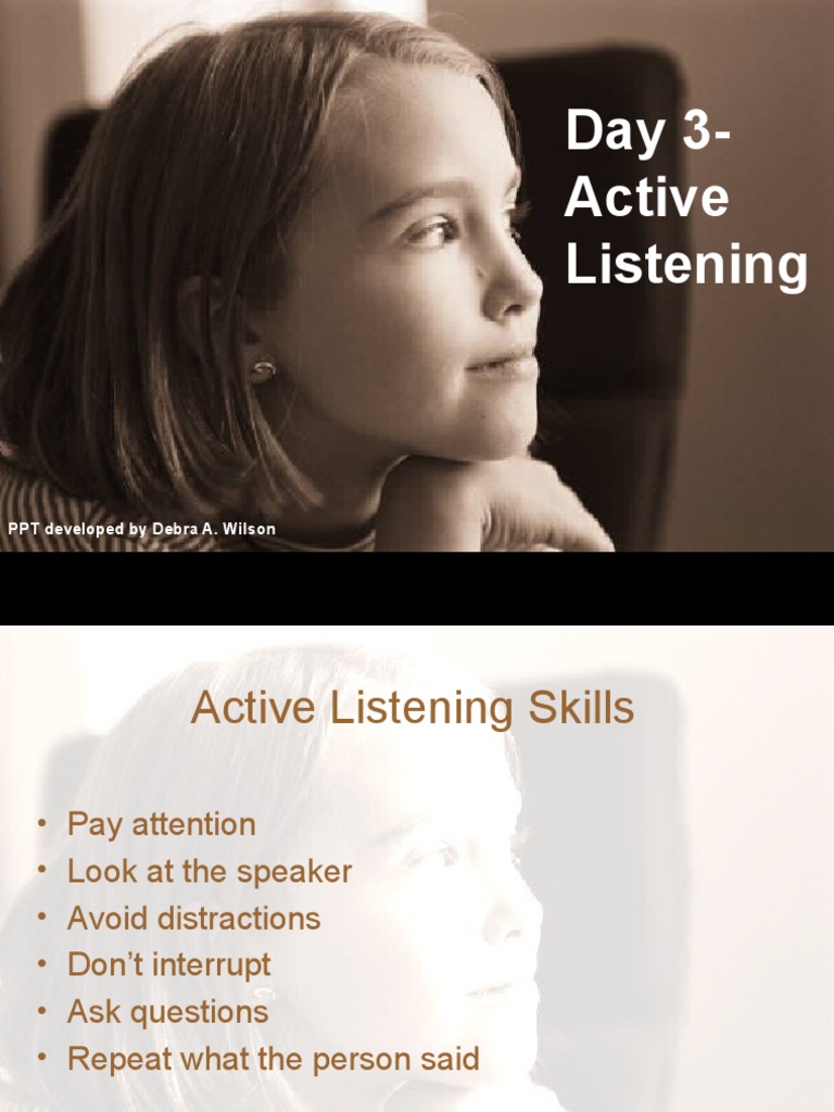 Active Listening Skills for Effective Communication | PDF | Cognitive ...