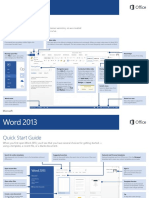 Quick guide to getting started in Word 2013