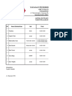 Data Jadwal Dan Absensi Eksul 2018-2019