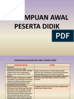 Kemampuan Awal Peserta Didik