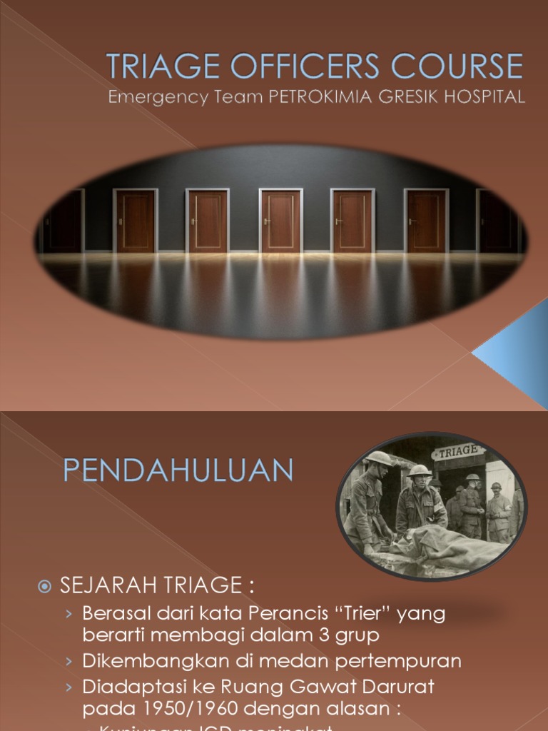Triage Officers Course | PDF