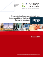 The Australian Government's Study Into The Accessibility of The Portable Document Format For People With A Disability