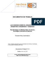 Las Visiones Sobre El Desarrollo Argentino. Consensos y Disensos