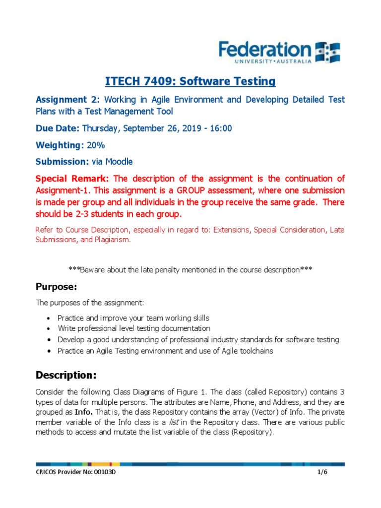 Agile Testing Assignment Overview | PDF | Software Testing | Array Data ...